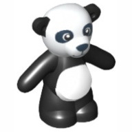 Lego medvídek panda, černá (6057742)